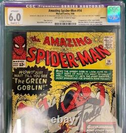 Amazing Spider-man #14 Cgc Ss 6.0 Stan Lee (restored)