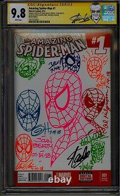 Amazing Spider-man 1 Cgc Ss 9.8 Stan Lee Bagley Horn Beatty Bellman Lydic &more