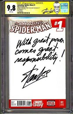 Amazing Spider-man #1 Cgc Ss 9.8 Stan Lee Quote Comment With Great Power Comes