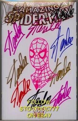 Amazing Spider-man #1 Cgc Ss 9.8 Stan Lee Signed 10x In Colored Sharpies 1/1