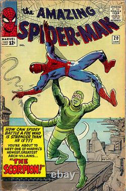 Amazing Spider-man #20 Cgc 0.5 Origin & 1st Scorpion Stan Lee Steve Ditko 1965