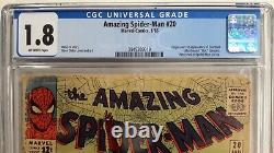 Amazing Spider-man #20 Cgc 1.81965, Marvel1st App. Scorpionstan Leeditko