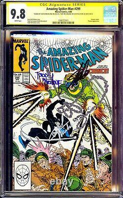 Amazing Spider-man #299 Cgc 9.8 Ss 3x Sign Stan Lee Todd Mcfarlane Michelinie Nm