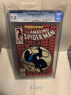 Amazing Spider-man # 300 CGC 9.8 Stan Lee, Todd Mcfarlane 1st Venom OWithW Pgs
