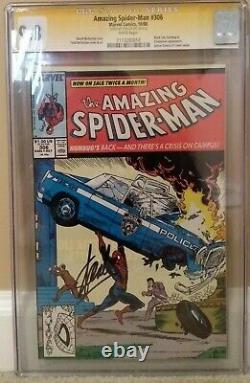 Amazing Spider-man #306 Cgc 9.8 Ss Stan Lee Mcfarlane Michelinie Black Cat