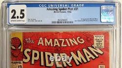 Amazing Spider-man #31 Cgc 2.51965 Marvel1st App Gwen Stacystan Leeditko