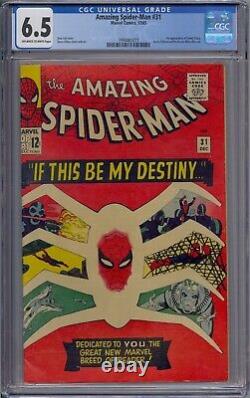 Amazing Spider-man #31 Cgc 6.5 1st Gwen Stacy Harry Osborn Stan Lee Steve Ditko