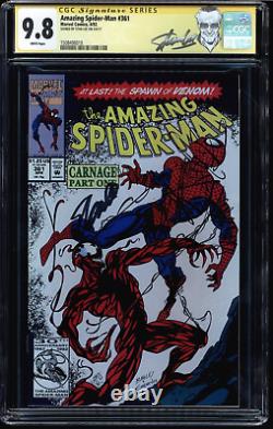 Amazing Spider-man #361 Cgc 9.8 White Ss Stan Lee 1st Carnage Cgc #1508498010