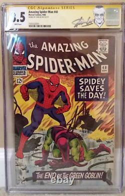 Amazing Spider-man #40 Cgc 8.5 Ss Stan Lee Art/cover Romita Green Goblin 39