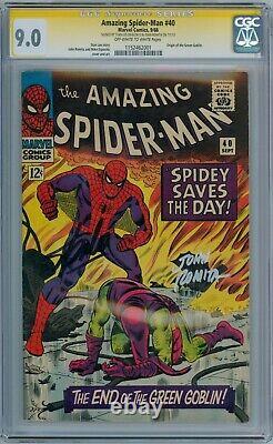 Amazing Spider-man #40 Cgc 9.0 Signature Series Signed Stan Lee John Romita Sr