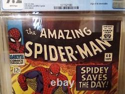 Amazing Spider-man #40 Cgc 9.2 Green Goblin Origin Stan Lee Story Romita Art