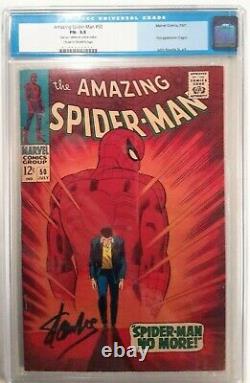 Amazing Spider-man #50 Cgc 5.5 Signed By Stan Lee Coa1967 Marvelold Label