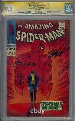 Amazing Spider-man #50 Cgc 9.2 Ss Signed Stan Lee Romita 1st Kingpin White Pages