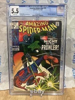 Amazing Spider-man #78 Cgc 5.5 1969 Marvel1st App Of The Prowlerstan Lee