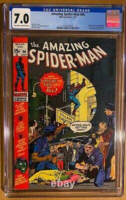 Amazing Spider-man 96 Cgc 7.0 Green Goblin Appearance. Not Approved Cca (1971)