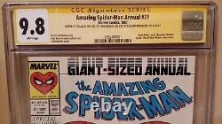 Amazing Spider-manannual 21 Cgc 9.8 3x Ss Stan Lee John Romita David Michelinie