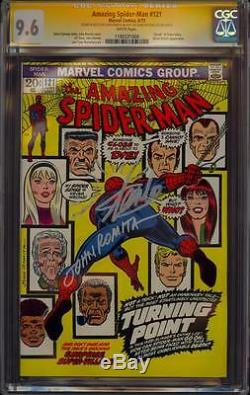 Amazing Spiderman 121 Cgc 9.6 2x Ss John Romita Sketch Stan Lee Death Gwen Stacy