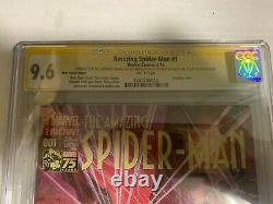 Amazing Spiderman #1J CGC 9.6 Signed 4x by STAN LEE Alex Ross Variant