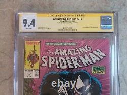 Amazing Spiderman 316 (Marvel, 1989) Venom 2nd KEY CGC SS 9.4 SIGNED McFarlane