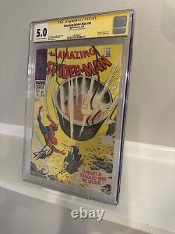 Amazing Spiderman #61 CGC 5.0 SS Stan Lee