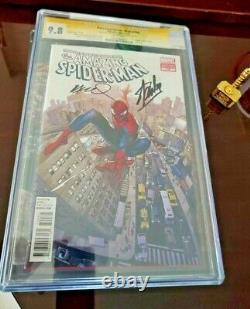 Amazing Spiderman #700 Cgc 9.8 Coipel Variant Signed Stan Lee & Ramos