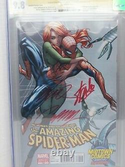Amazing Spiderman 700 & Superior Spiderman 1 CGC SS 9.8 2x Stan Lee Midtown