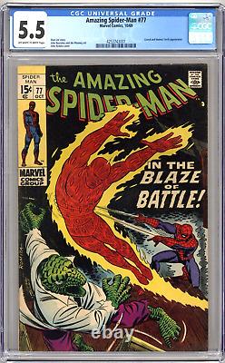 Amazing Spiderman #77 (1969) CGC 5.5 Stan Lee/John Buscema/John Romita Sr
