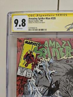Amazing spider-man 328 cgc 9.8 Signed By Stan Lee