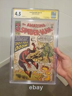 Amazing spiderman #5 CGC 4.5 Grades Stan Lee. 1st Doom Crossover