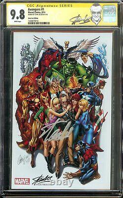 Avengers #1 CGC 9.8 SDCC Campbell Cover Signed by Stan Lee Marvel 2013 RARE