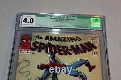 CGC 4.0 Amazing Spider-man 20 1st App Scorpion Key Book Qualified Stan Lee Grail