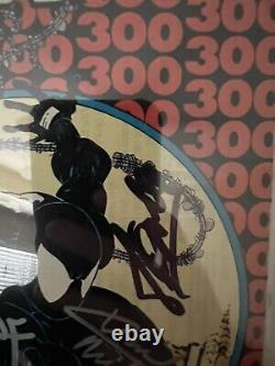 CGC 9.4 Amazing Spider-Man issue #300 signed by Mcfarlane, Stan Lee, Michelinie