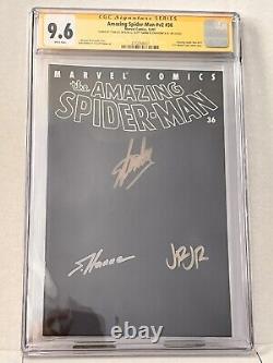 CGC 9.6 Amazing Spider-Man V2 #36 Signed By Stan Lee/Romita Jr/Hanna 9/11 Cover