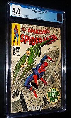 CGC AMAZING SPIDER-MAN #64 1968 Marvel Comics CGC 4.0 VG STAN LEE