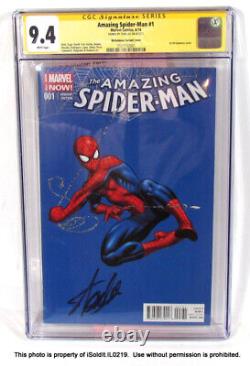CGC SS 9.4 AMAZING SPIDER-MAN MARVEL COMICS #1 Variant Cover SIGNED BY STAN LEE