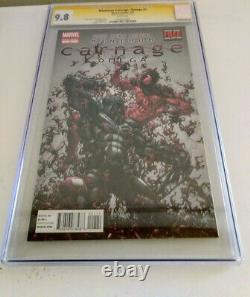 Carnage/Venom (Minimum Omega) #1 CGC 9.8 SS Signed Stan Lee Spiderman