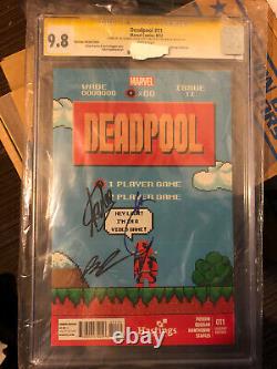 Cgc Dead pool 8 Bit Hastings #11 Signed Stan Lee And More Rare 9.8