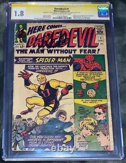 Daredevil #1 Marvel 4/64'DAREDEVIL 1st Comic Signed Autographed Stan Lee CGC
