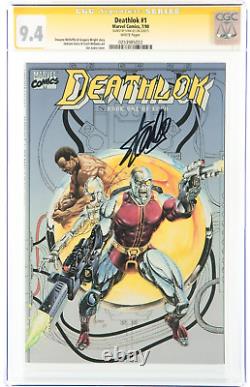 Deathlok #1 Signature SIGNED SS Stan Lee (Marvel, 1990) CGC NM+ 9.4 White Pa