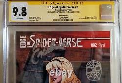 Edge of Spider-Verse #2 Land Variant STAN LEE SS Cgc 9.8 Mint. PC GRAIL