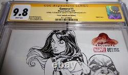 Gamora #1 Dual Signature Autograph STAN LEE CHRIS CAMPBELL Variant Edition Sketc