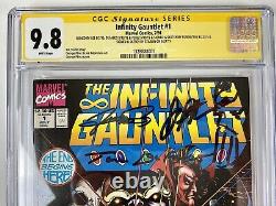 Infinity Gauntlet 1 cgc 9.8 ss Stan Lee +4! 2x Sketch (Rubenstein +Starlin)
