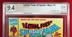 LETHAL FOES OF SPIDERMAN #1 PGX 9.4 NM Near Mint signed by STAN LEE! +CGC