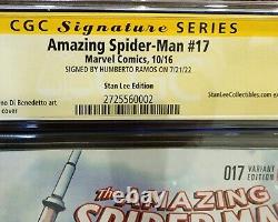 Marvel Amazing Spider-man 17 CGC 9.8 SS Stan Lee Collectibles Exclusive 2016