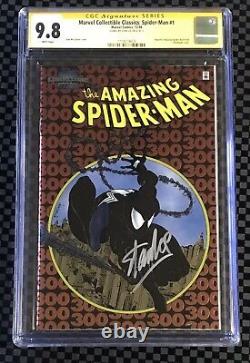 Marvel Collectible Classics Spider-man #1 Chromium 300 Cgc 9.8 Signed Stan Lee