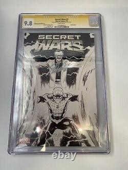 Marvel Comics Secret Wars #1 Cgc Ss 9.8 Signed By Stan Lee & Ed Mcguinness Rare