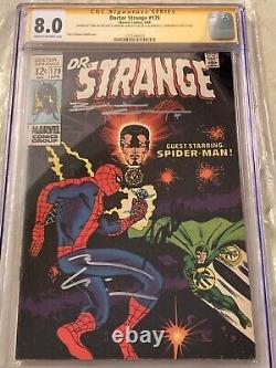 Marvel Dr. Strange 179 CGC SS Signed Stan Lee Cumberbatch Garfield Spider-Man