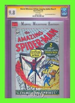 Marvel Milestone Edition Amazing Spider-Man #1 CGC SS 9.8 Signed STAN LEE