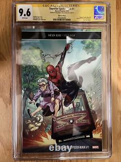 Marvel Superior Spider-Man #1 Stan Lee Tribute CGC 9.6 Signed Lupacchino Variant