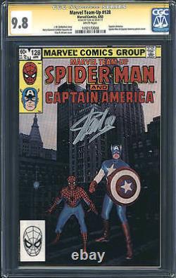 Marvel Team-Up #128 CGC 9.8 Stan Lee SS Signature! Spider-Man! WP! E6 118 1 cm